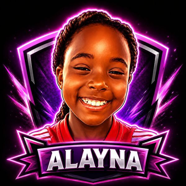 Alayna player headshot badge